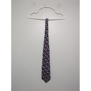 Mulberry Mens Tie Geometric Abstract Print Burgundy Blue Gray Silk Made in Italy